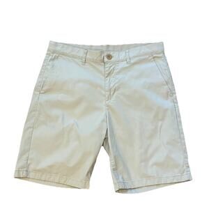 Calvin Klein Flat Front Khaki Shorts Men's Size 30x9 Cotton Stretch